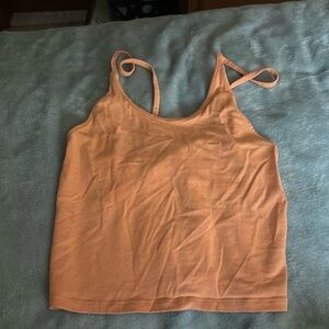 American Eagle Outfitters Orange Tank Top